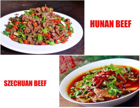 szechuan vs hunan chicken